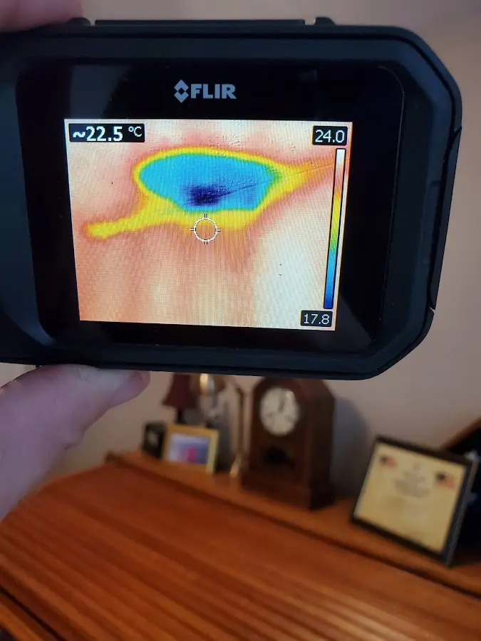 Thermal imaging inspection for water damage in Emmaus