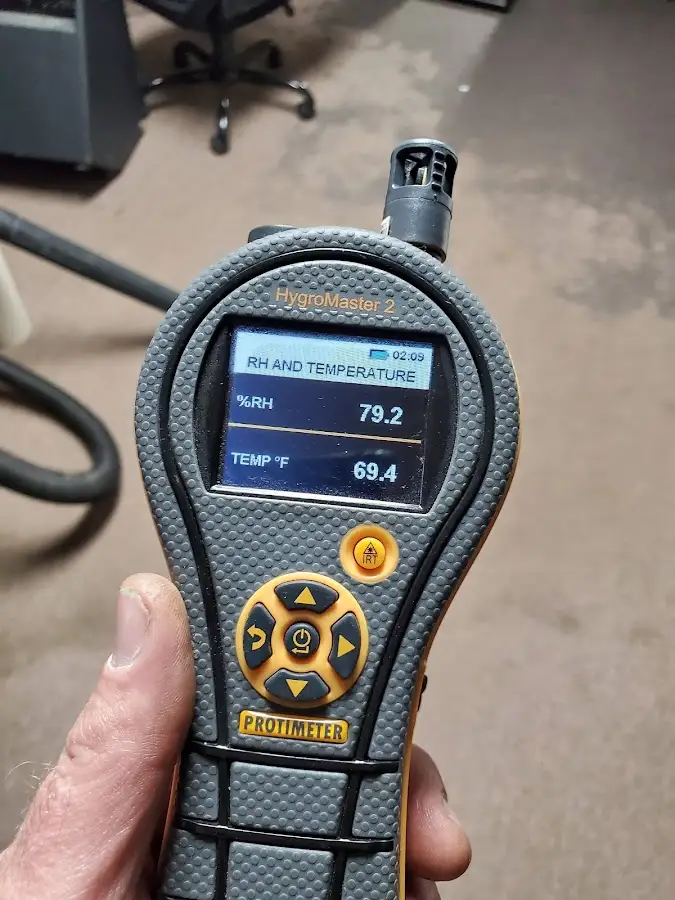 Moisture meter humidity assessment for Fire & Smoke Damage Restoration in Emmaus